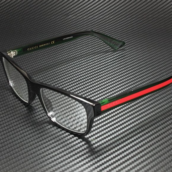 Gucci Black Red 53mm Eyeglasses - Picture 1 of 3